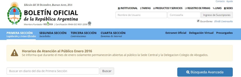 El Gobierno volvió a demorar la salida del Boletín Oficial