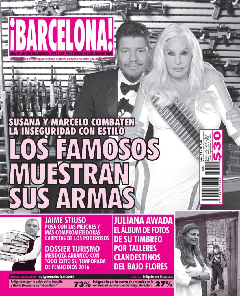 Revista Barcelona se fue de pista con los Femicidios