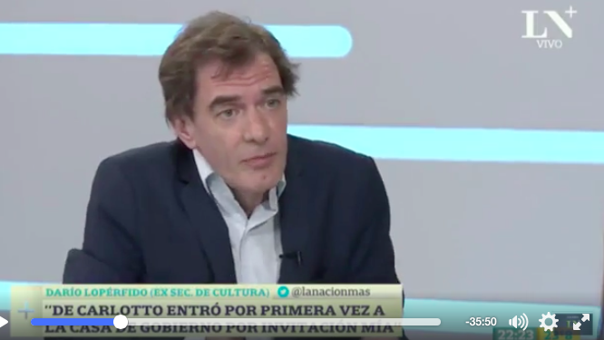 Lopérfido y un cruce tenso en TV por la cifra de desaparecidos