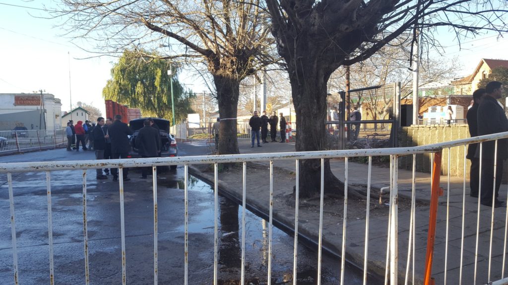 Corralito para periodistas en un acto de Macri en territorio K