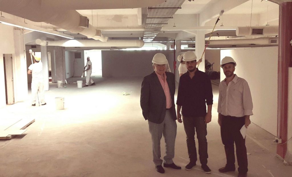 Jorge Enríquez en obra