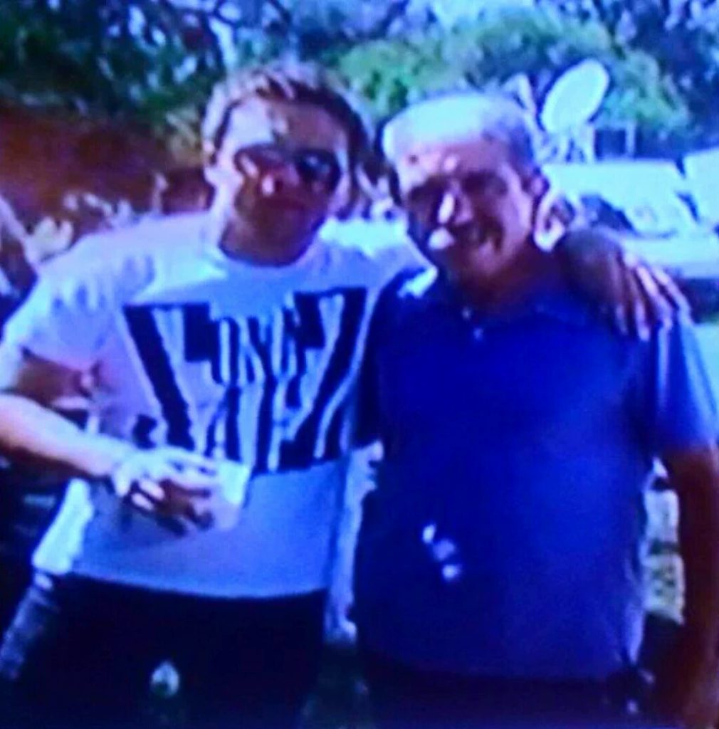 Un socio de "El Faraón" junto a Aníbal Fernandez