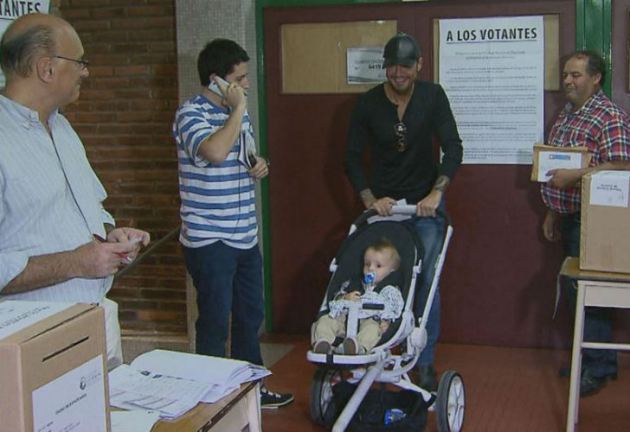 Tinelli votó contento