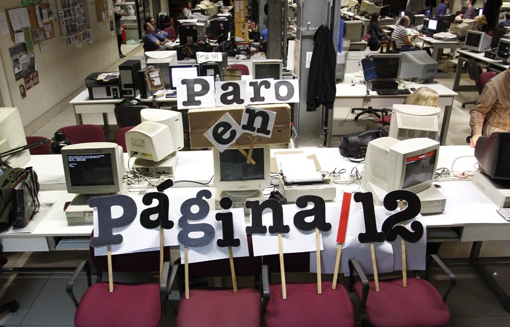 Paro en la redacción de Página 12