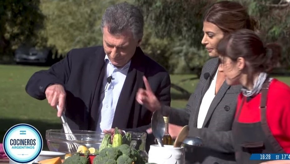 "Soy muy bueno haciendo sandwiches", le dijo Macri a Calabrese
