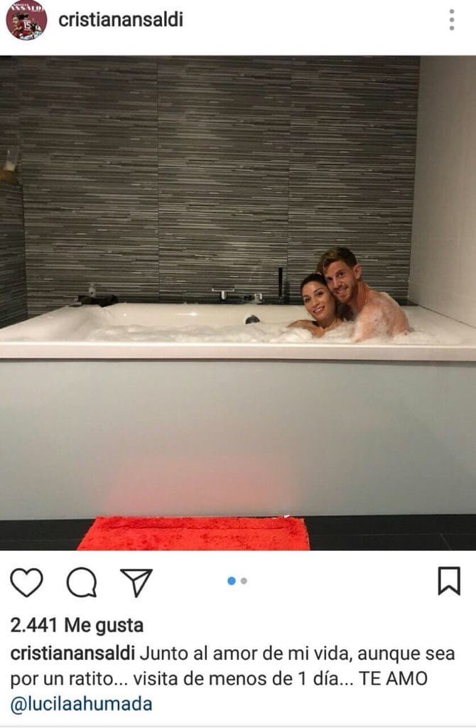 Ansaldi y el jacuzzi de la discordia