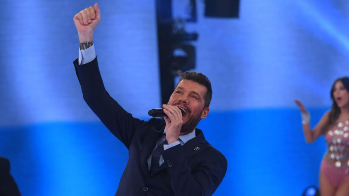 Tinelli, entre Alberto y Ricky Martin