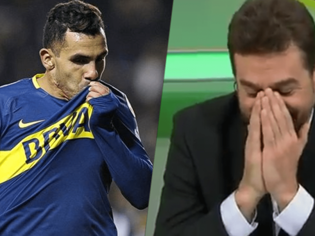 Periodista de TNT se rió de Tévez
