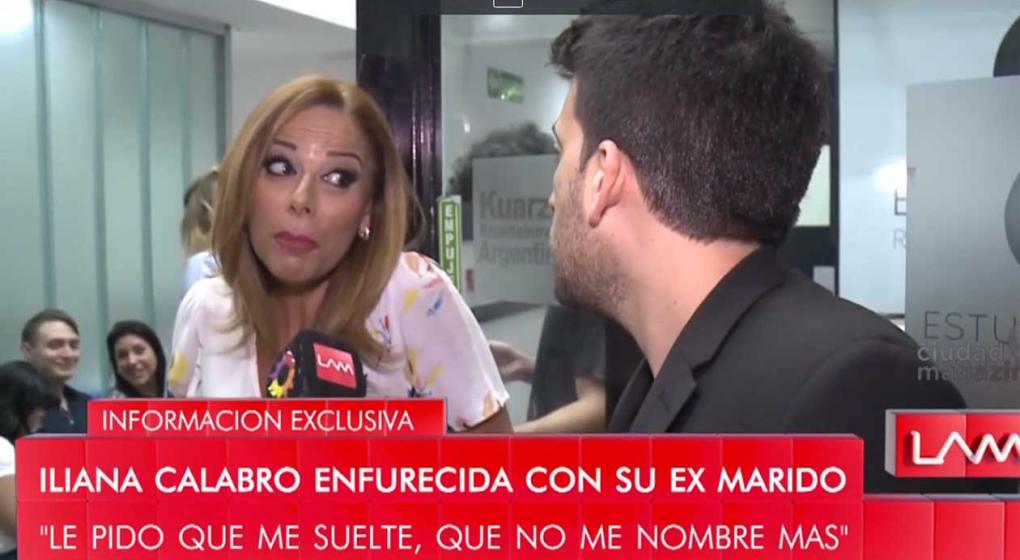 Iliana Calabró le quiere poner una mordaza a su ex
