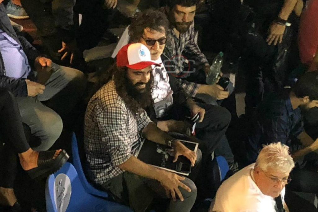 Charly García fue a la cancha
