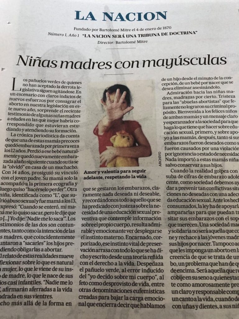 Famosos indignados por editorial de La Nación