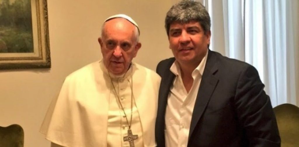 Polémica presencia de Pablo Moyano en el Vaticano