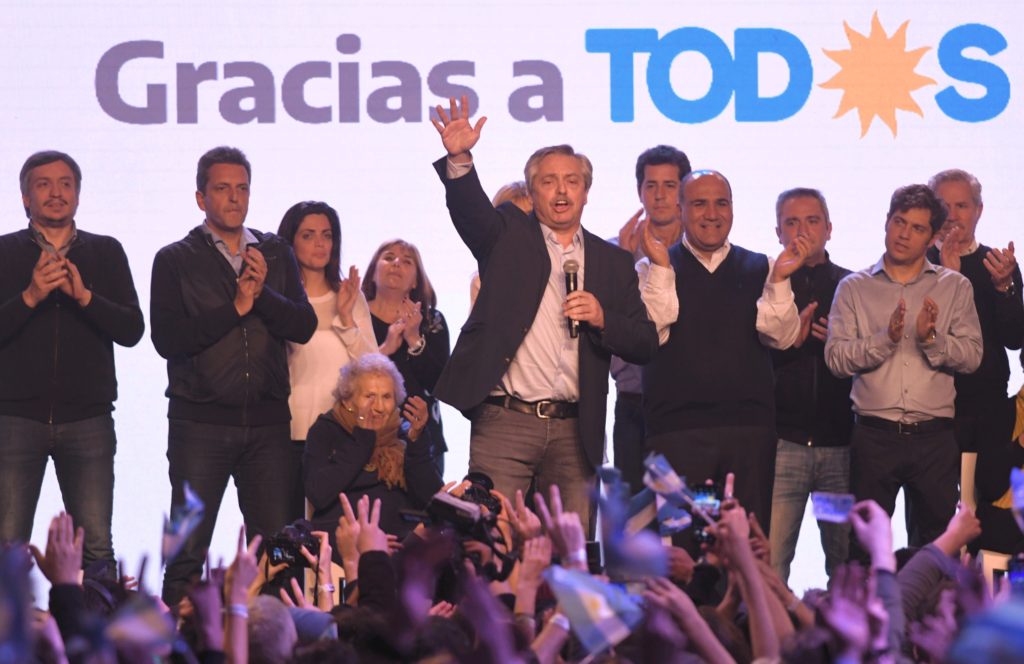 Alberto y un gesto a lo Néstor