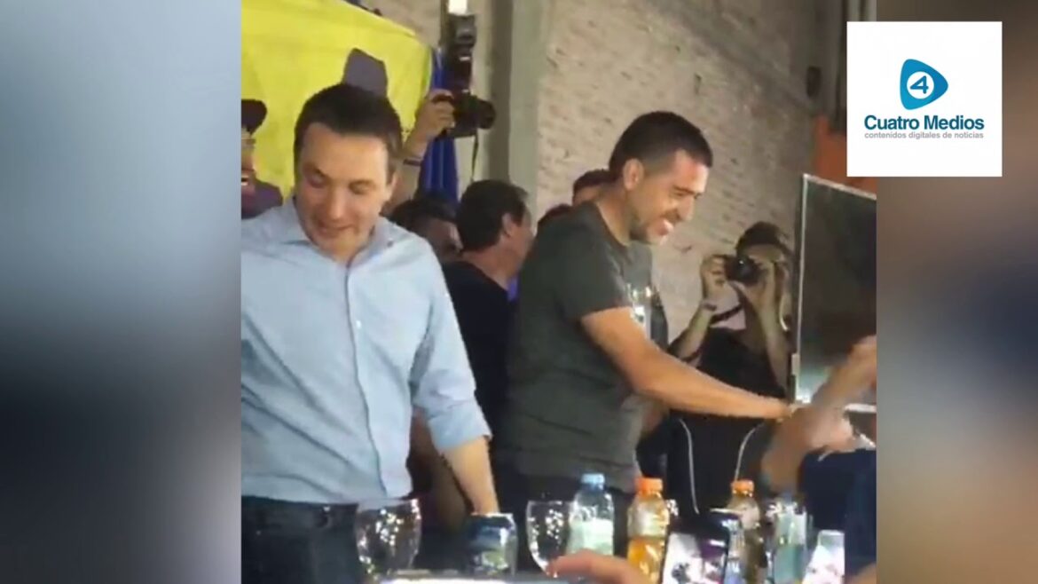 Riquelme se puso el traje de candidato y dio un encendido discurso