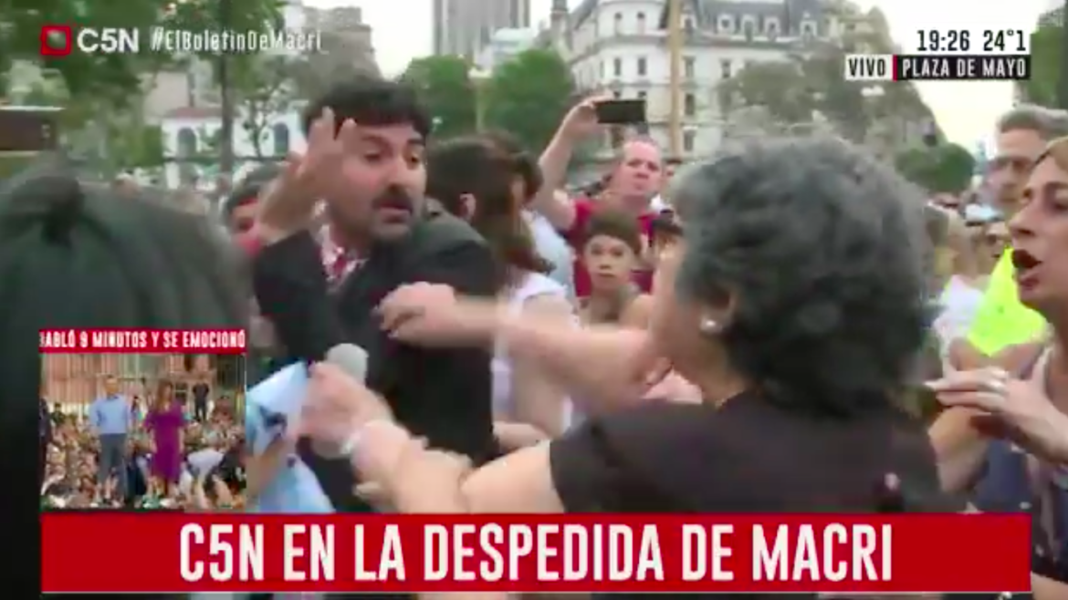 La agresión al notero "CQC" de C5N, minimizada en las redes M