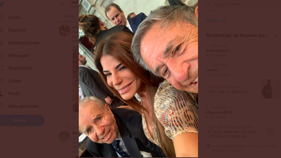 La insólita selfie entre Menem y Duhalde
