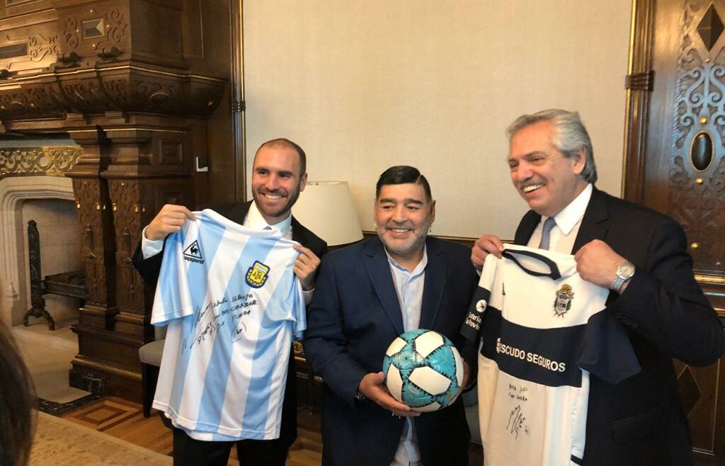 Guzmán se dio el gusto de conocer a Maradona