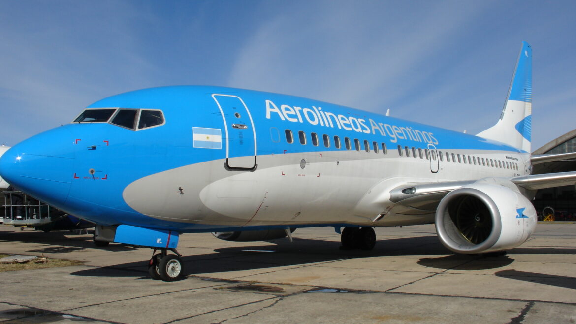 Las medias de C5N en un piloto de Aerolíneas