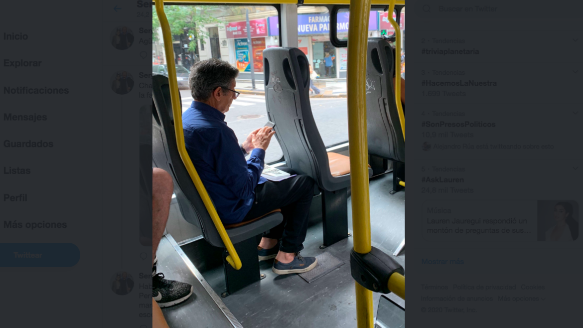 Chacho viaja en colectivo y analiza si se va a Perú