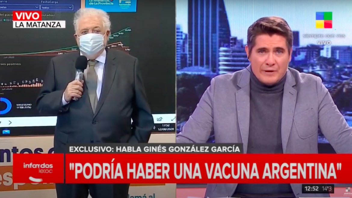 Ginés filtró el anuncio de la vacuna en un programa de TV y hay malestar en el Gobierno