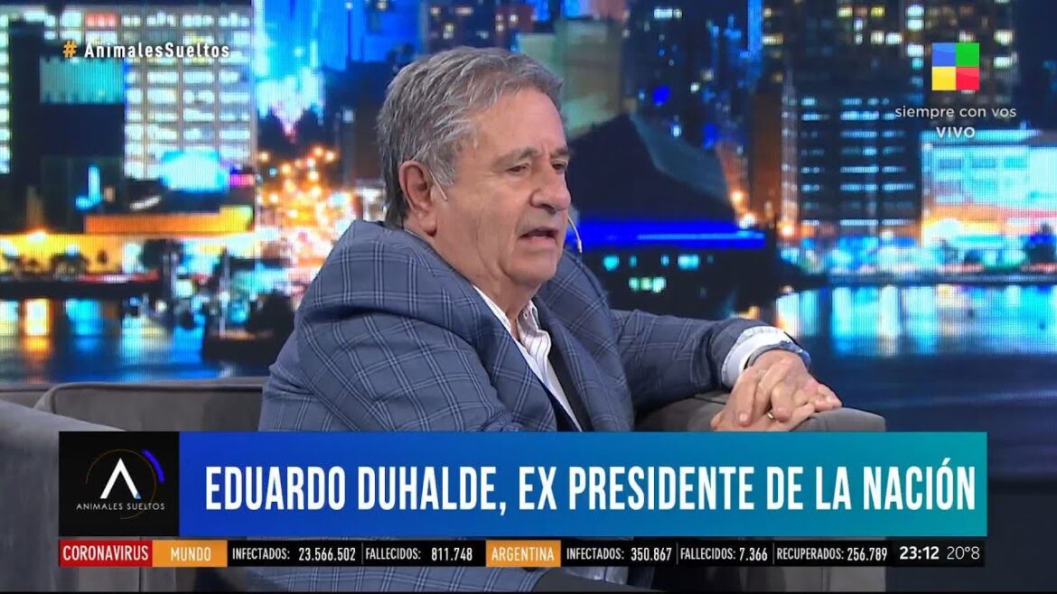 "Tuve un episodio psicótico", dijo Duhalde