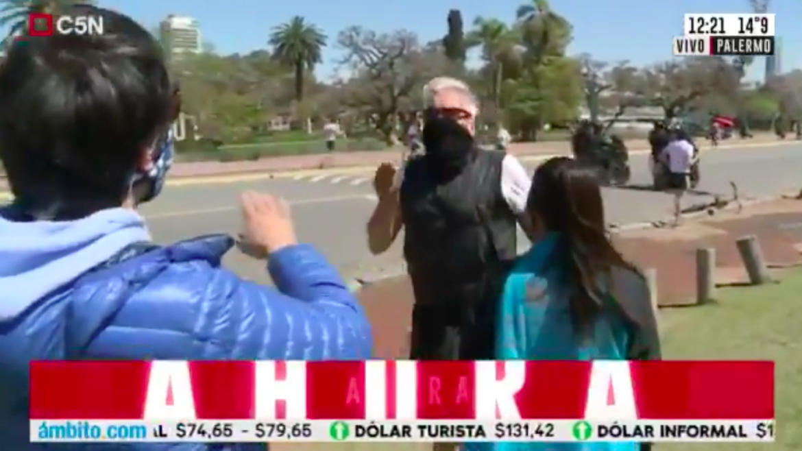 Robertito la pasó mal en los Bosques de Palermo