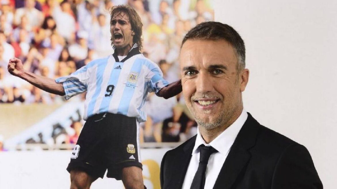 Batistuta, alma de la hinchada en Qatar