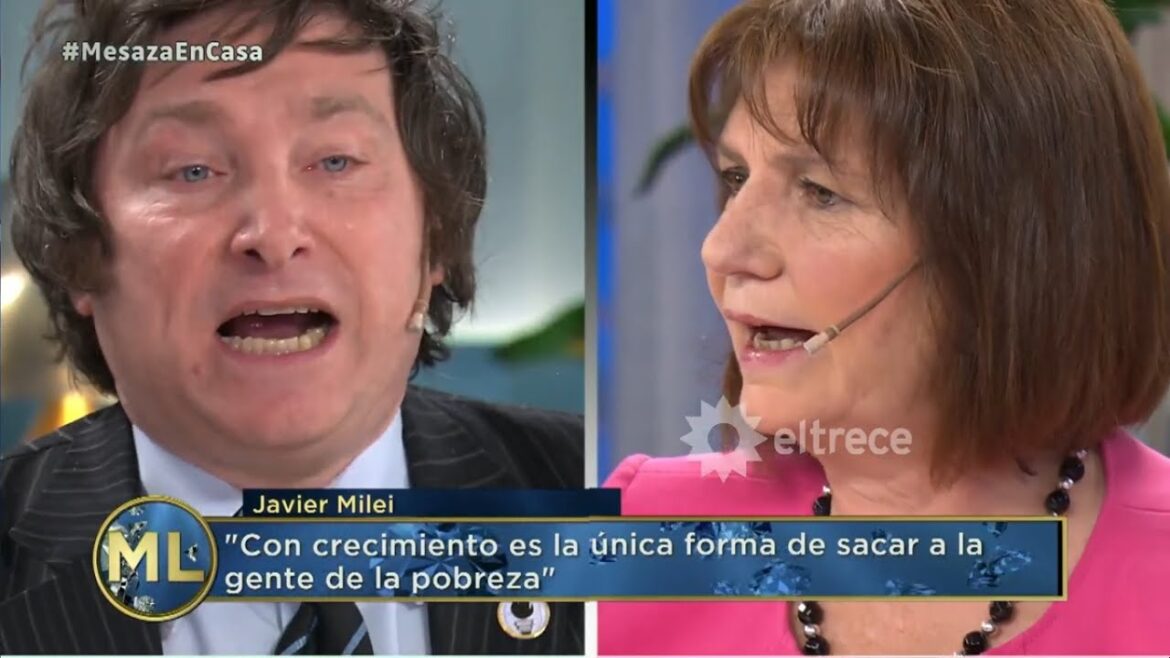 Milei coquetea con Patricia con guiño a la derecha