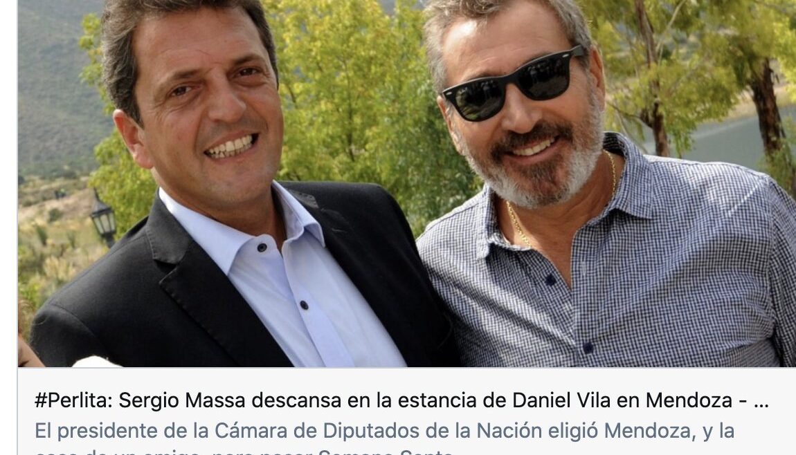 Opositores denuncian polémico fin de semana de Massa en una casa de Vila