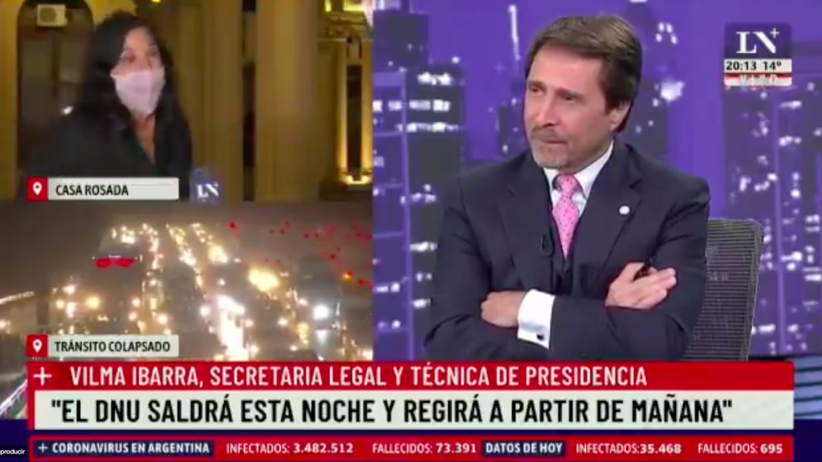Vilma Ibarra se negó a hablar con Feinmann