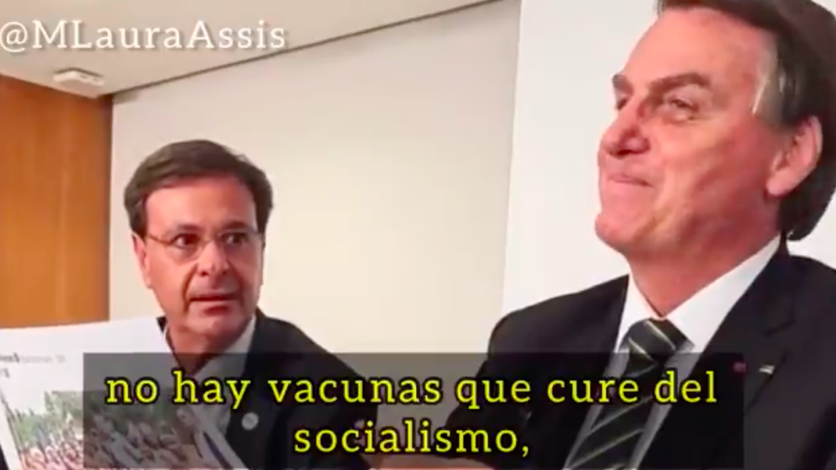 Bolsonaro no afloja con Alberto: "No hay vacunas para curar al socialismo"