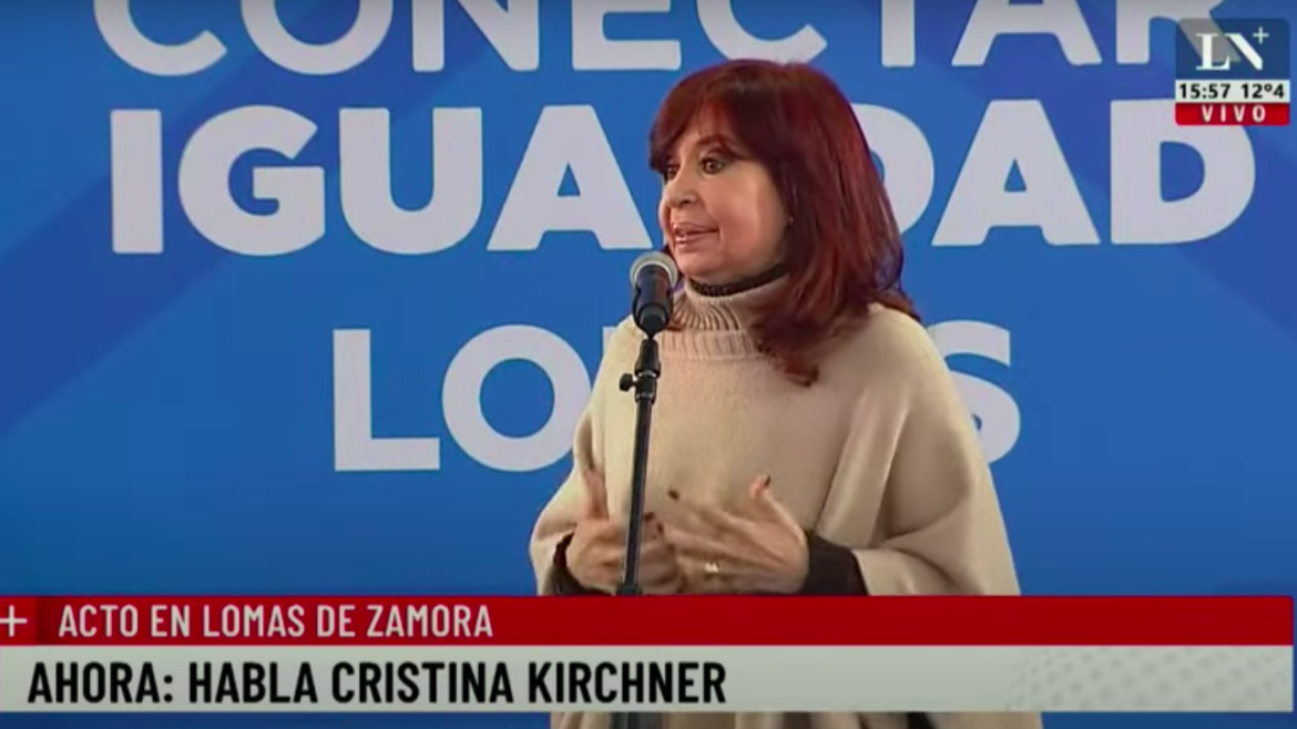 Cristina expuso su teoría de la fragmentación