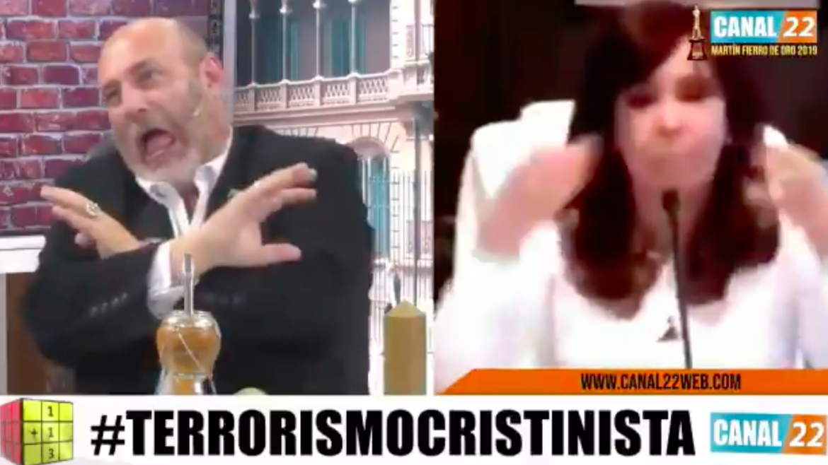 La burla y los insultos de Cúneo a Cristina Kirchner