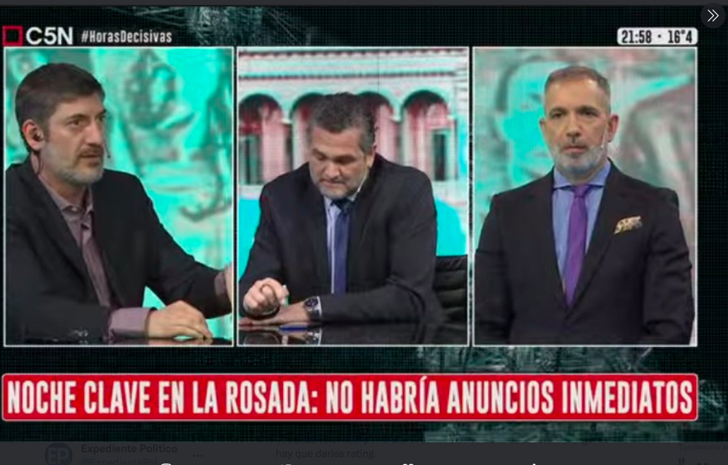 La interna en el gobierno se trasladó a la pantalla de C5N