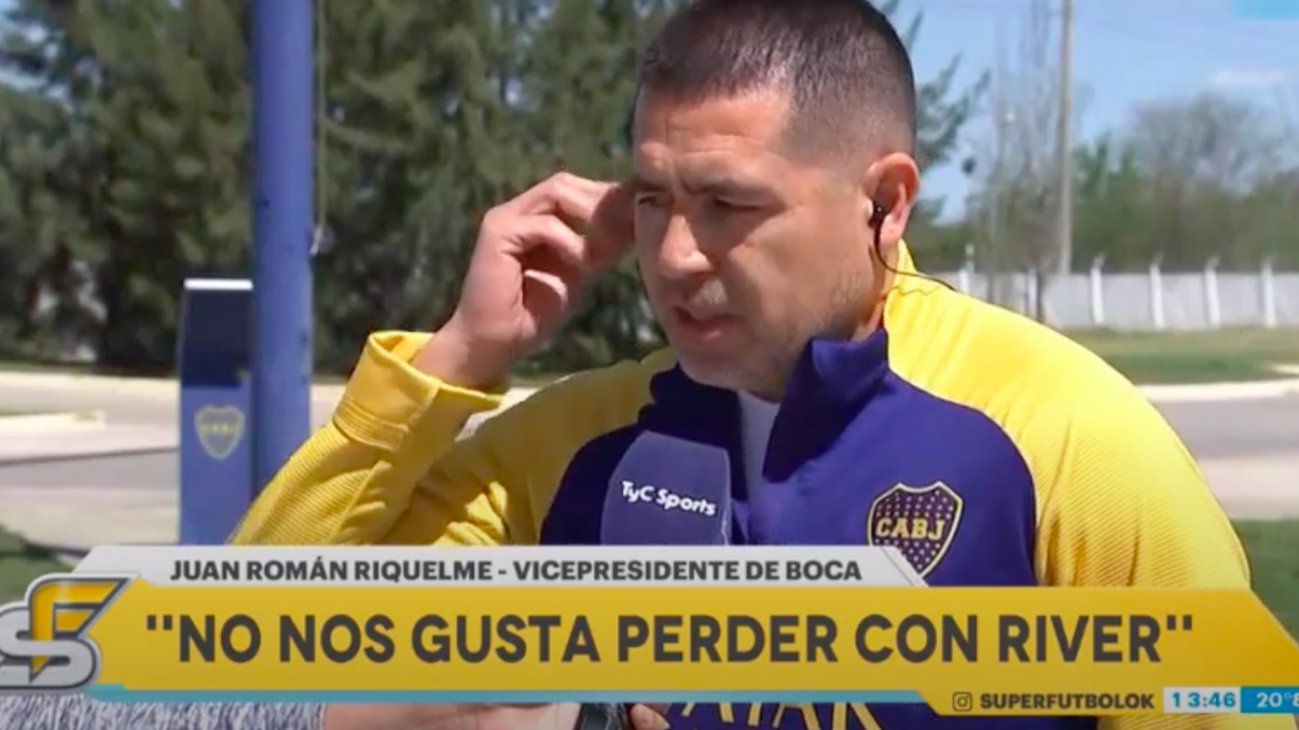 Riquelme se calentó con un ex jugador por una pregunta