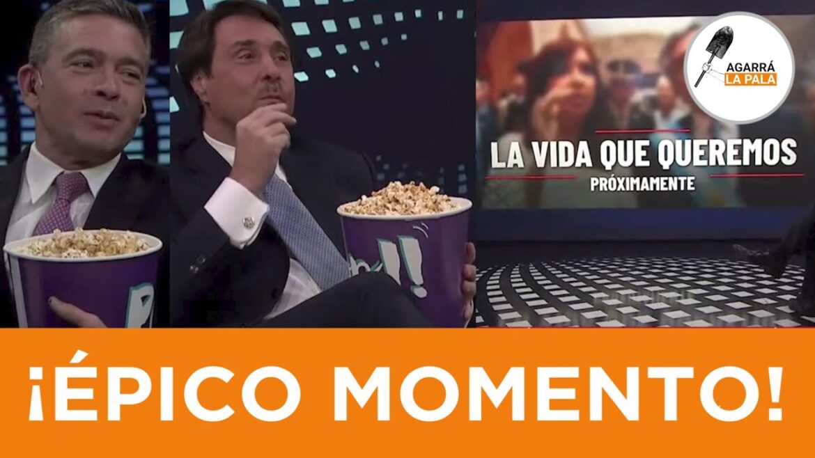 Feinmann montó un cine privado con pochoclo para ver el reencuentro de Cristina y Alberto