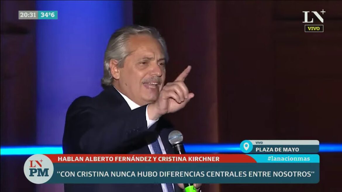 ¿Quién es el "presunto periodista" que mencionó Alberto en Plaza de Mayo?