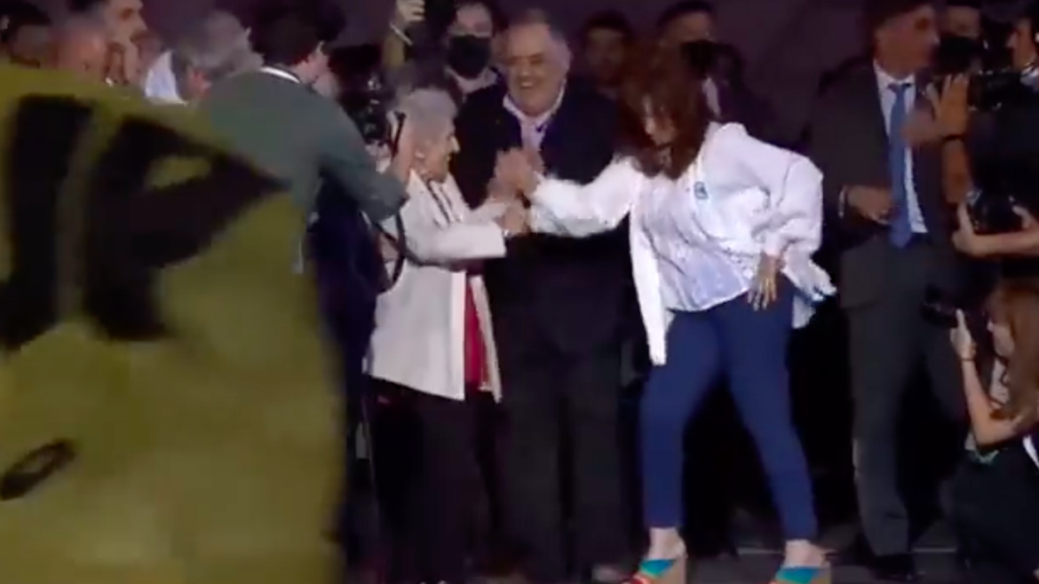 El bailecito de Cristina otra vez estuvo presente