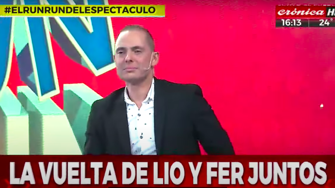 Momento emotivo: Lio Pecoraro volvió a la TV luego de su enfermedad