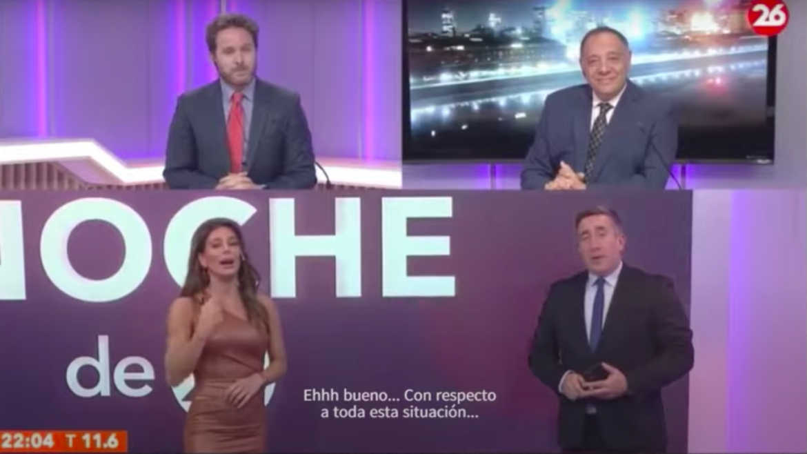 Problemas con el sonido en canal 26 provocaron insultos en el aire
