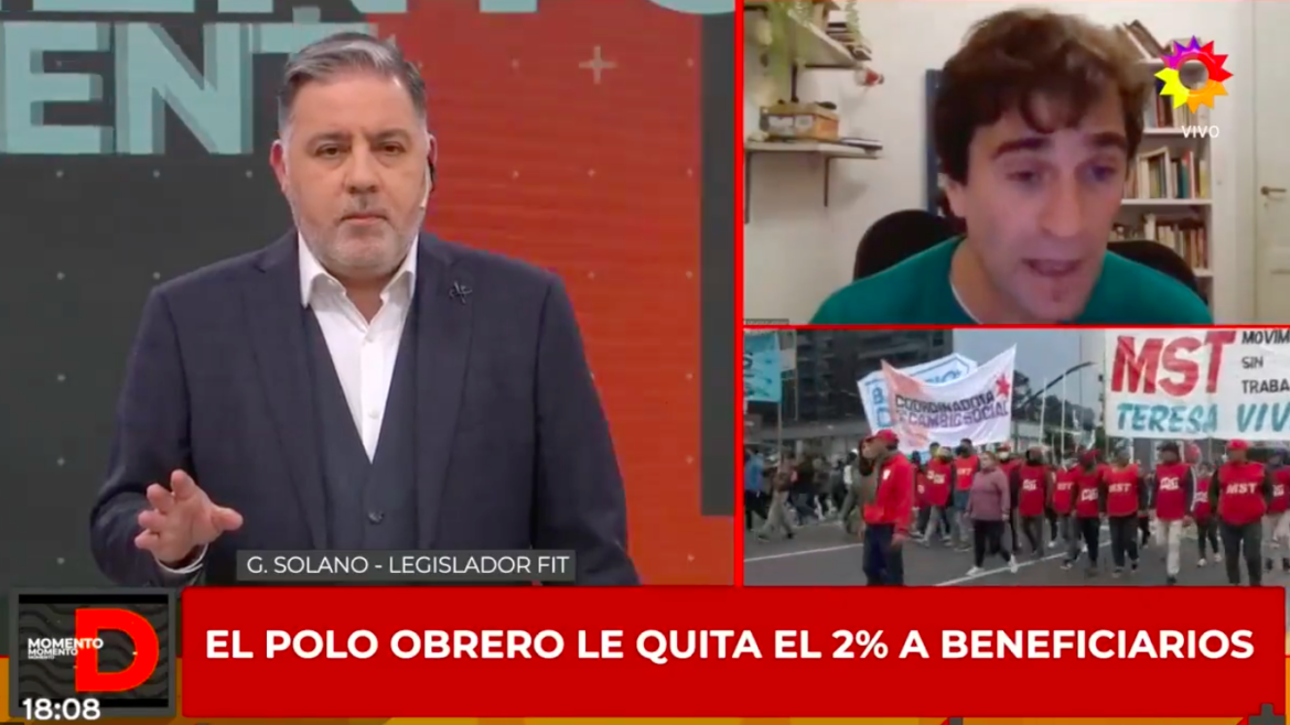 Doman se calentó con un dirigente del Partido Obrero