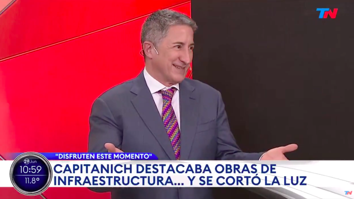 Ventura se tentó al aire por el blooper de Capitanich