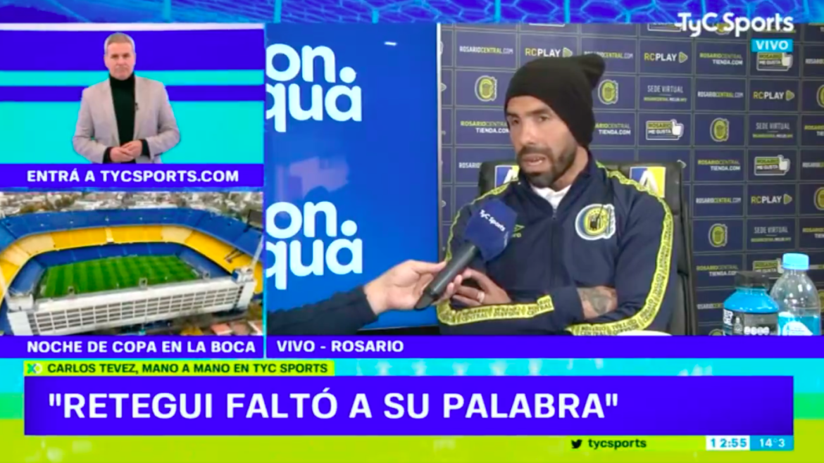 Tevez destrozó al Chapa Retegui porque lo dejó colgado