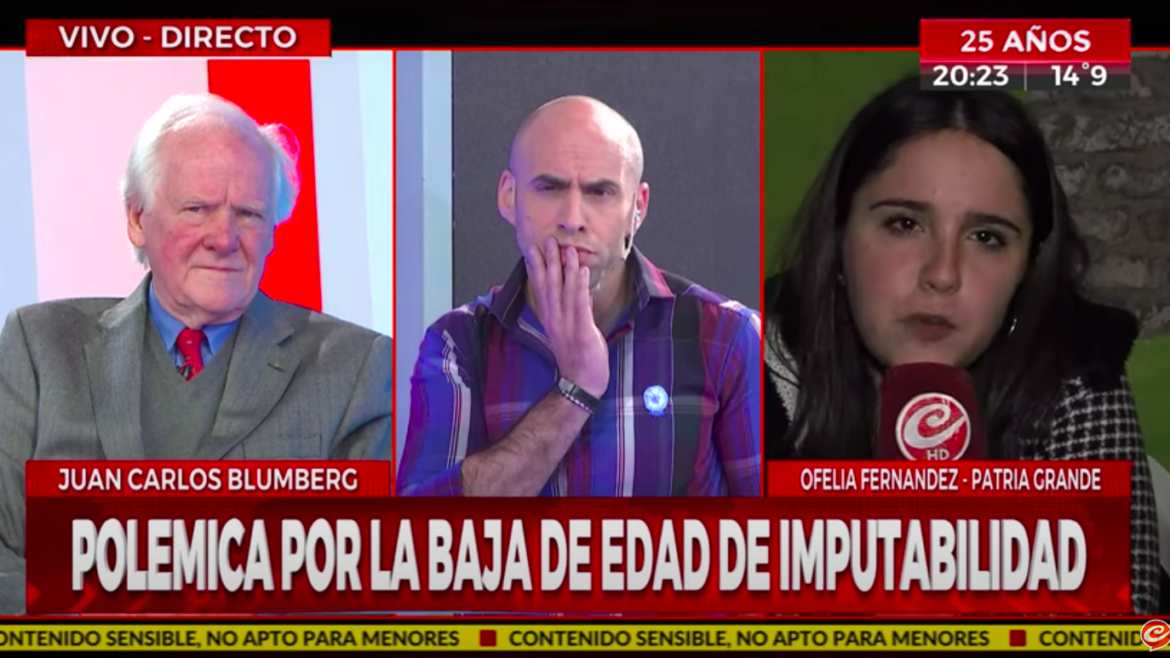 Ofelia Fernández se cruzó con Blumberg por las reformas sobre la seguridad