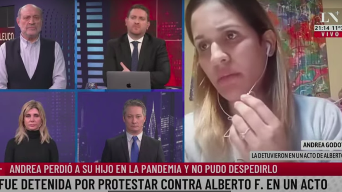 La mujer que fue detenida por insultar a Alberto le mandó un irónico saludo a Fabiola