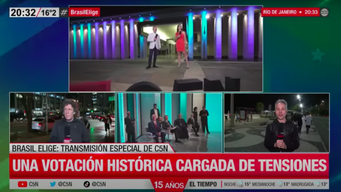La superproducción de C5N para las elecciones en Brasil