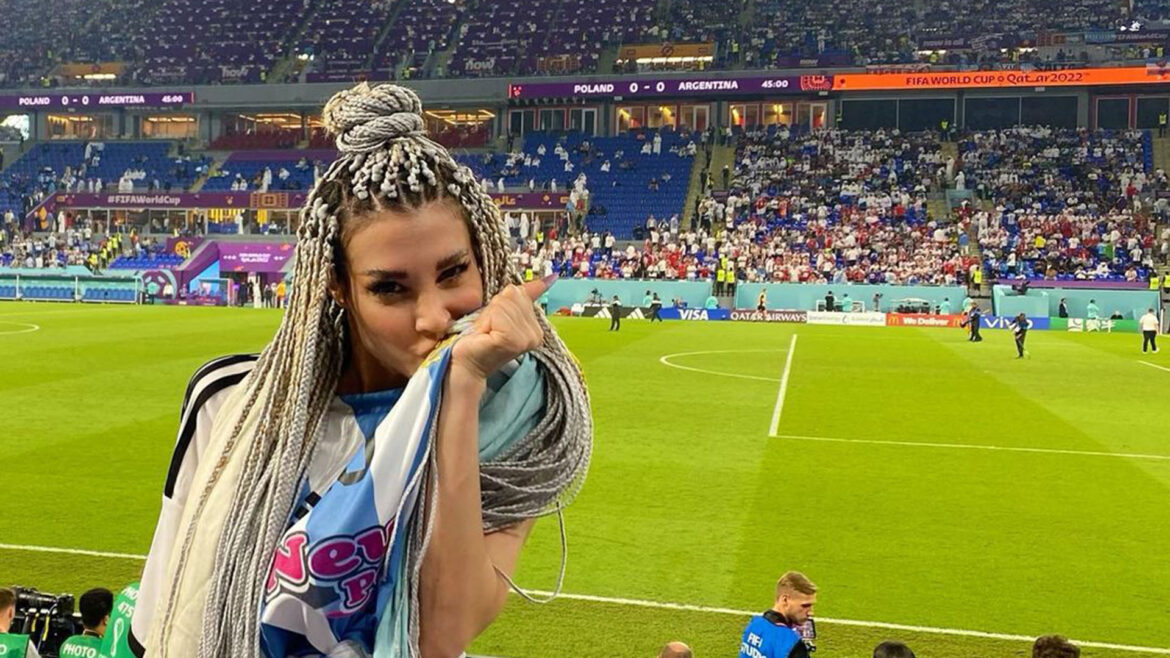 Xipolitakis en al tribuna argentina de Qatar