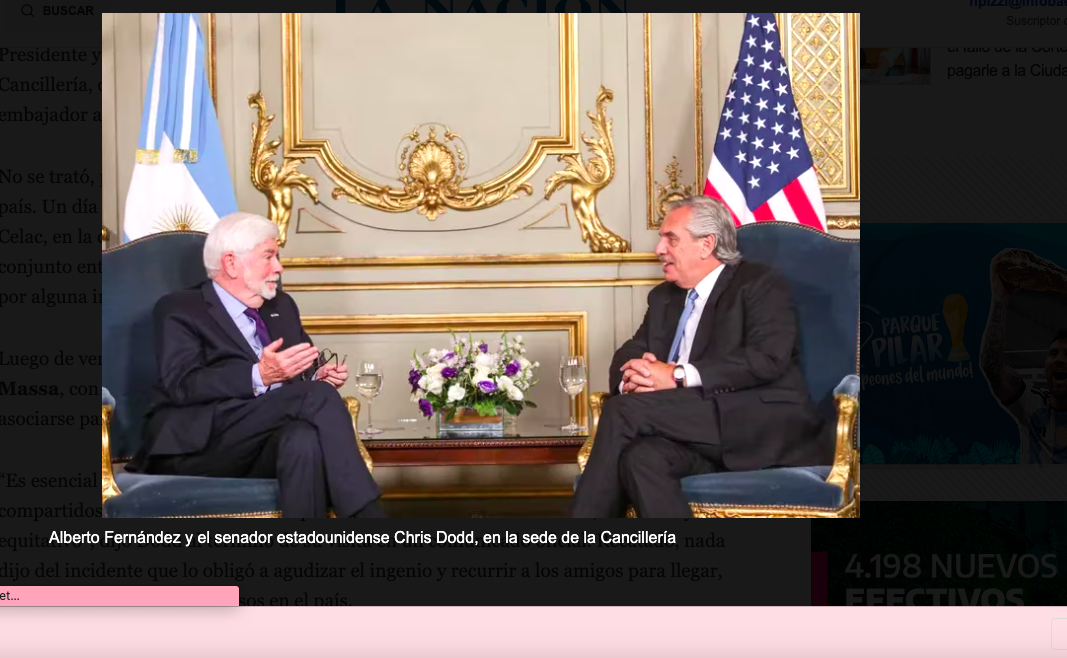 El enviado de Biden pidió ropa prestada