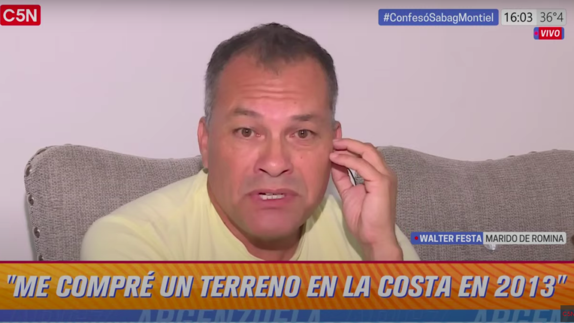 Walter Festa admitió que compró un lote en la Costa y criticó a varios periodistas