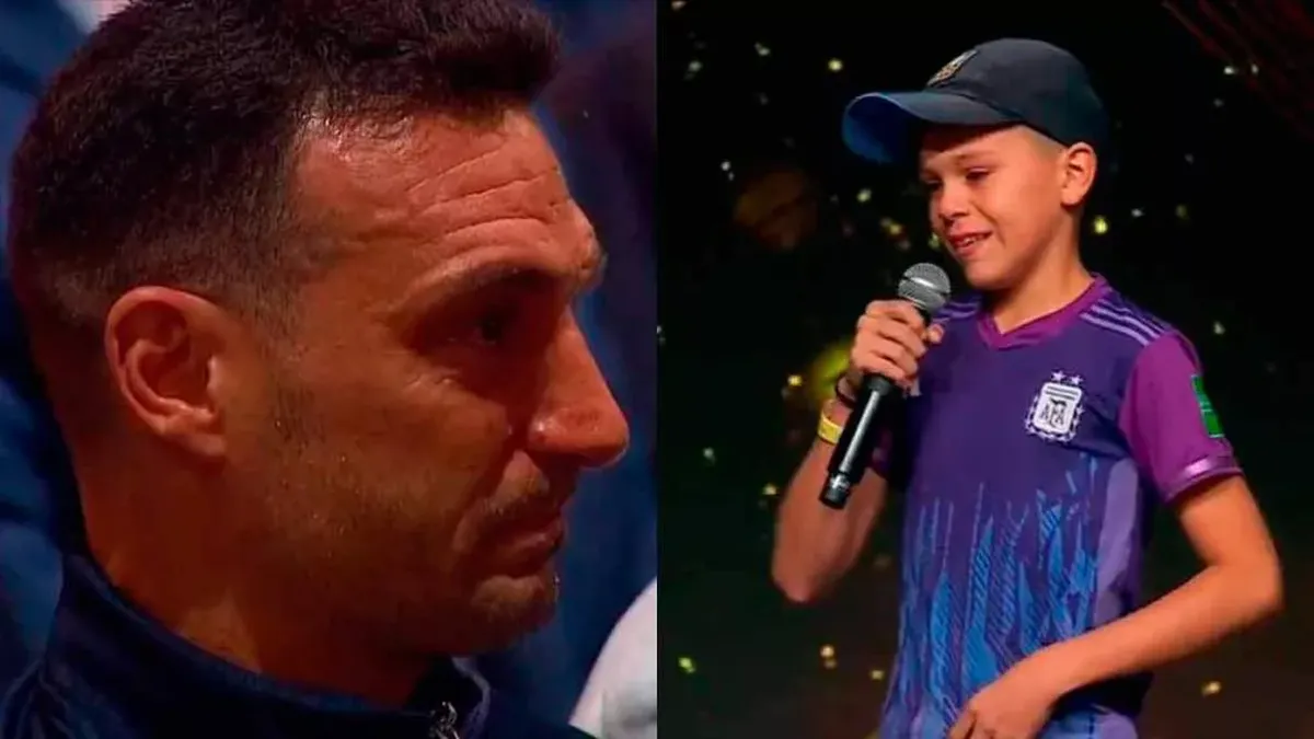 El chico salteño que hizo llorar a Scaloni